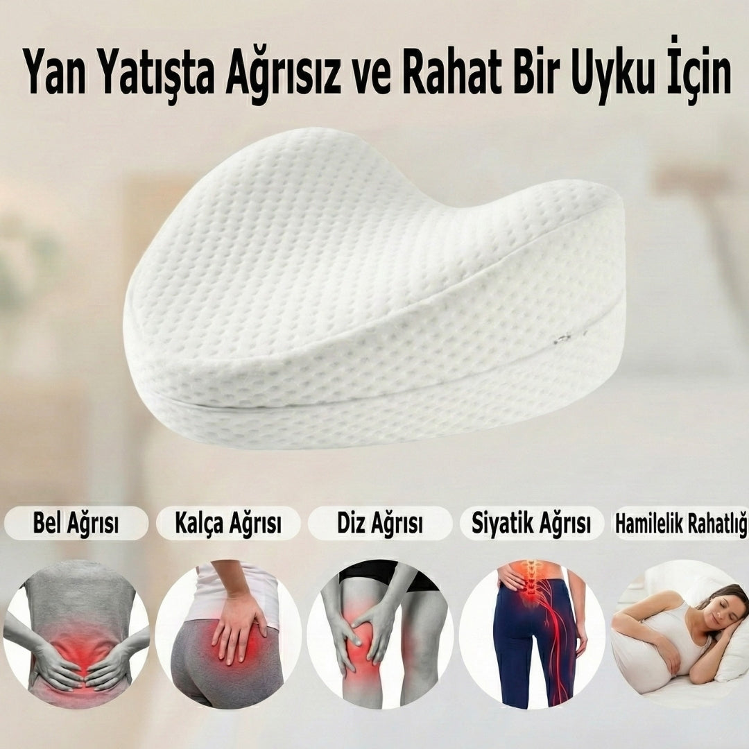 Visiora™ Comfortly Visco Bacak Arası Uyku Yastığı Versiyon 1 (Beyaz)